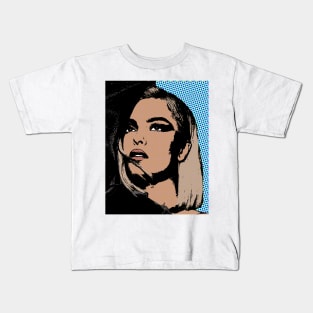 bebe rexha style pop art Kids T-Shirt